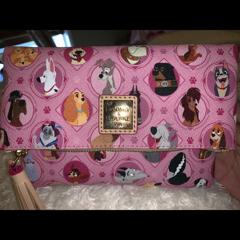 -SOLD- Dooney Pink Disney Dogs Crossbody bag